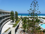 Das Hotel Agripi Beach mit Strand (GR).